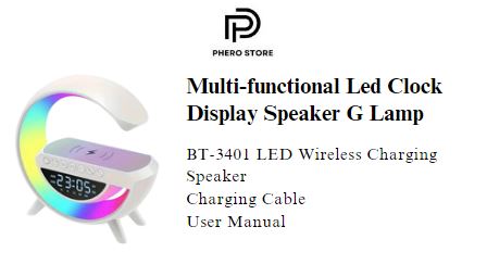 Multi-functional Led Clock Display Speaker G Lamp