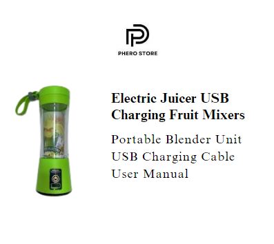 Electric Juicer USB Charging Fruit Mixers