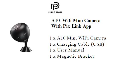 A10 1080p Hd 2 Mp Wifi Mini Camera With Pix Link App