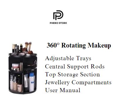 360° Rotating Makeup & Jewelry Organizer
