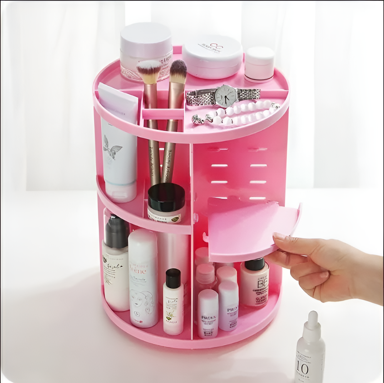 360° Rotating Makeup & Jewelry Organizer